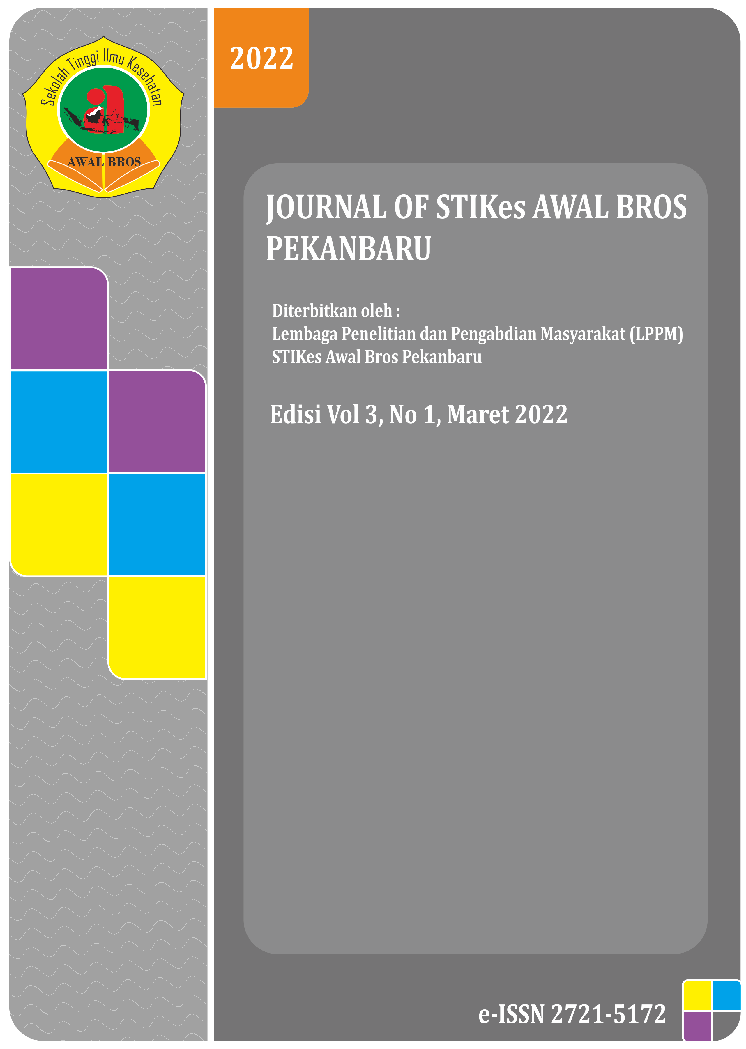 					View Vol. 3 No. 1 (2022): Journal of STIKes Awal Bros Pekanbaru
				